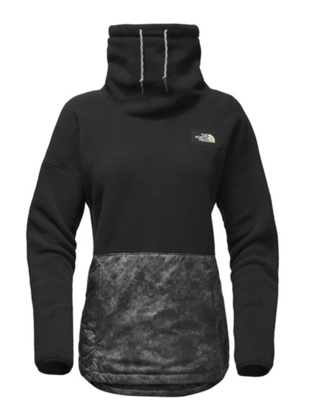 The North Face Riit Sherpa Fleece Cowl Neck Pullover Black Small